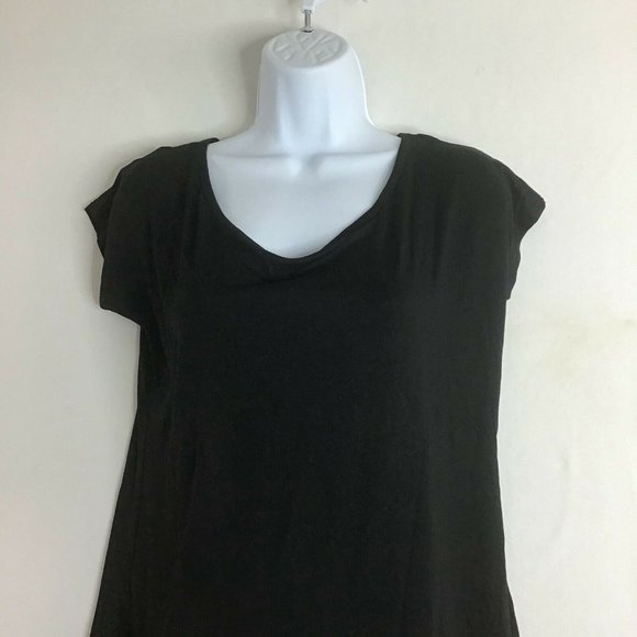 Milan Kiss Women's Black Short Sleeve Transparent Back Mini Dress Size S - Picture 4 of 10